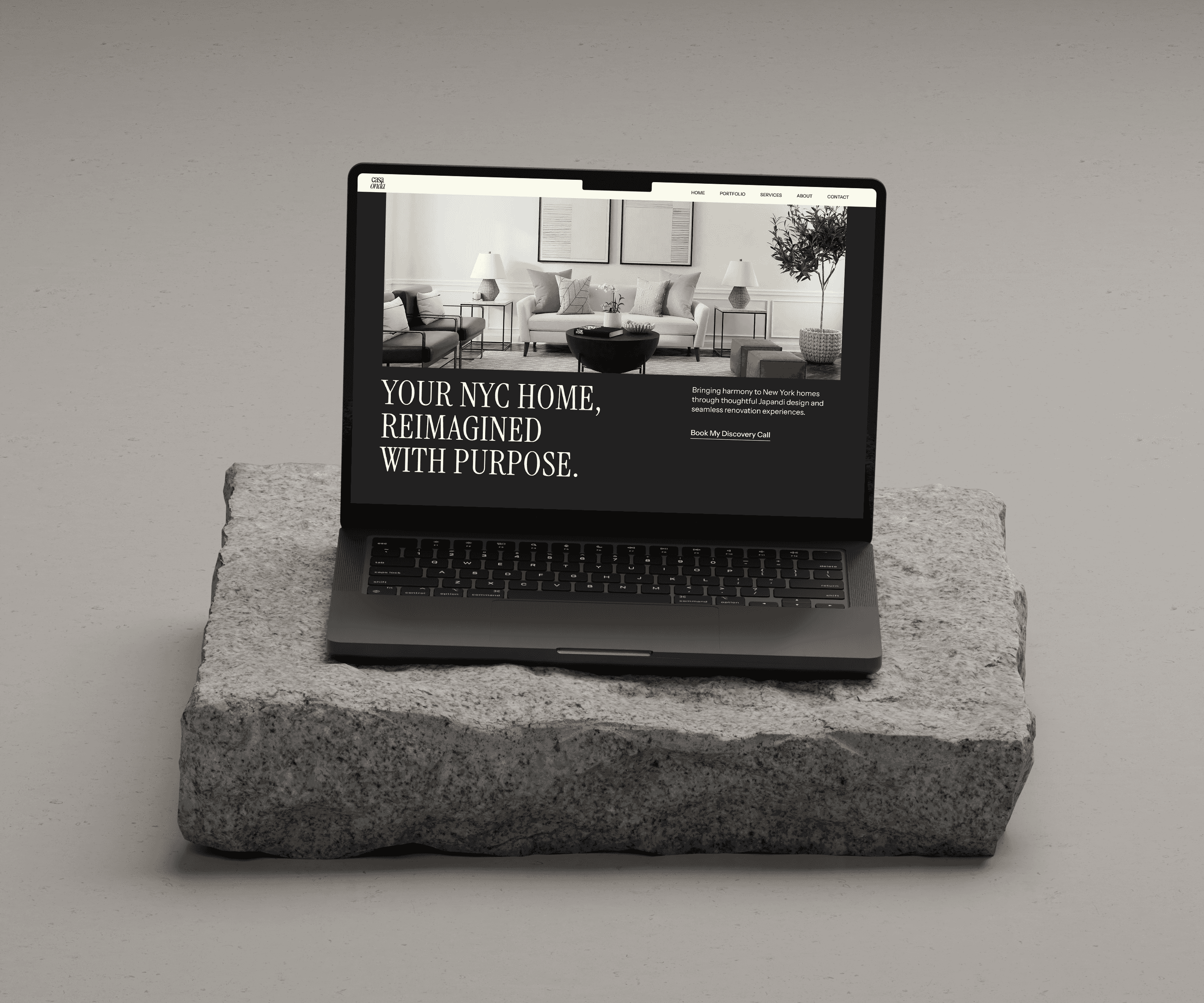 Semi custom website themes mockup 