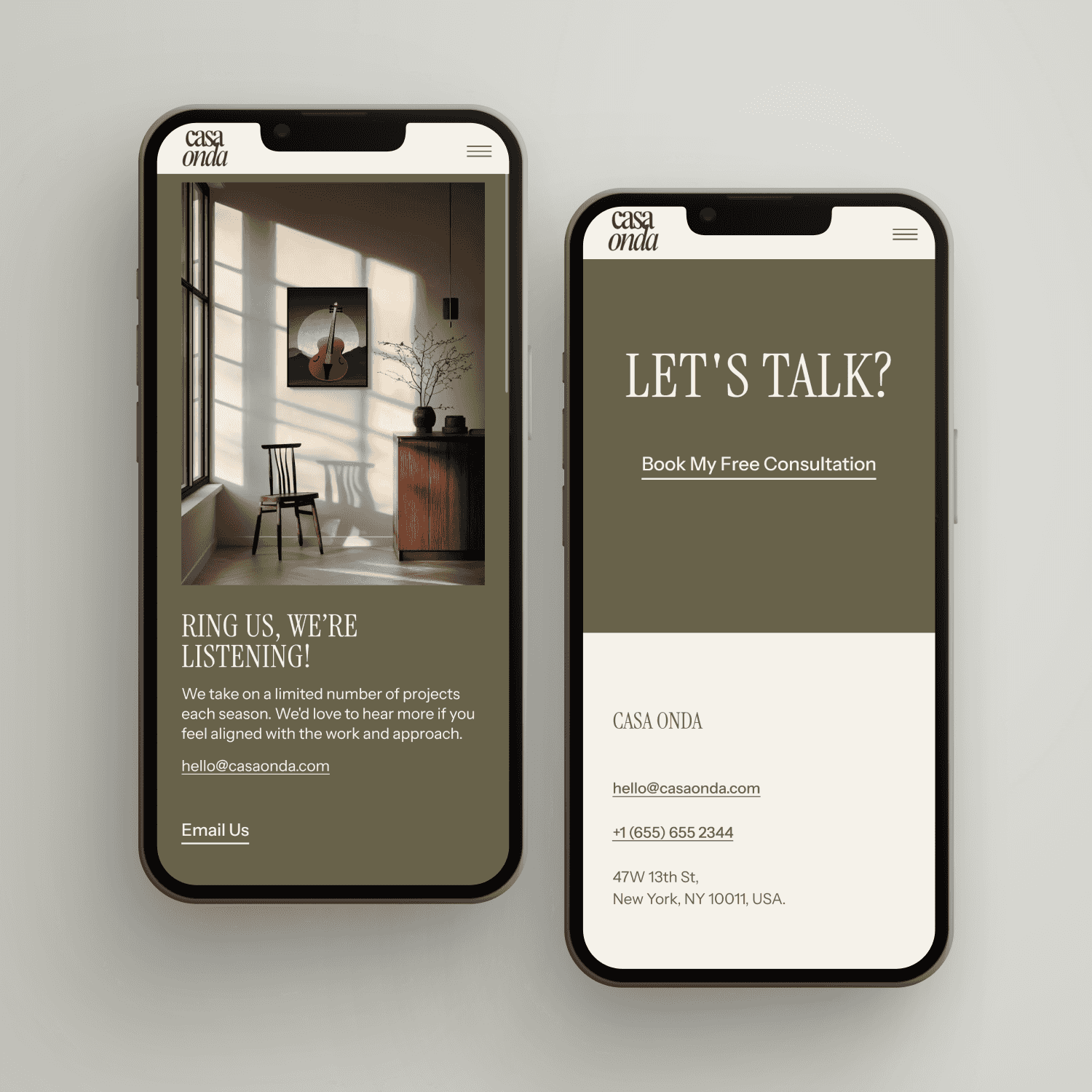 Semi custom websites for Seattle, WA, USA