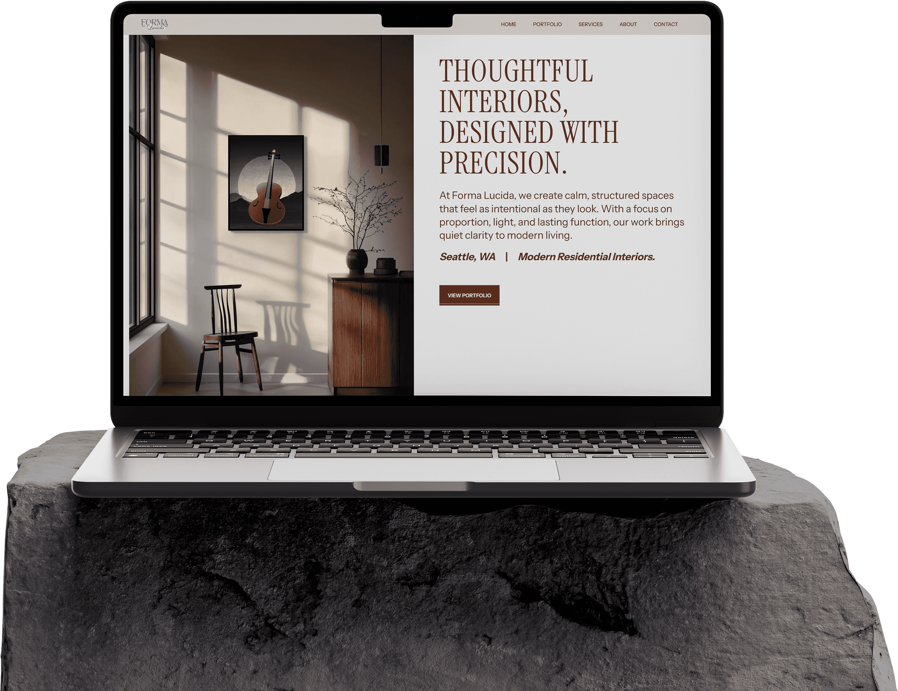 Semi custom website themes mockup 