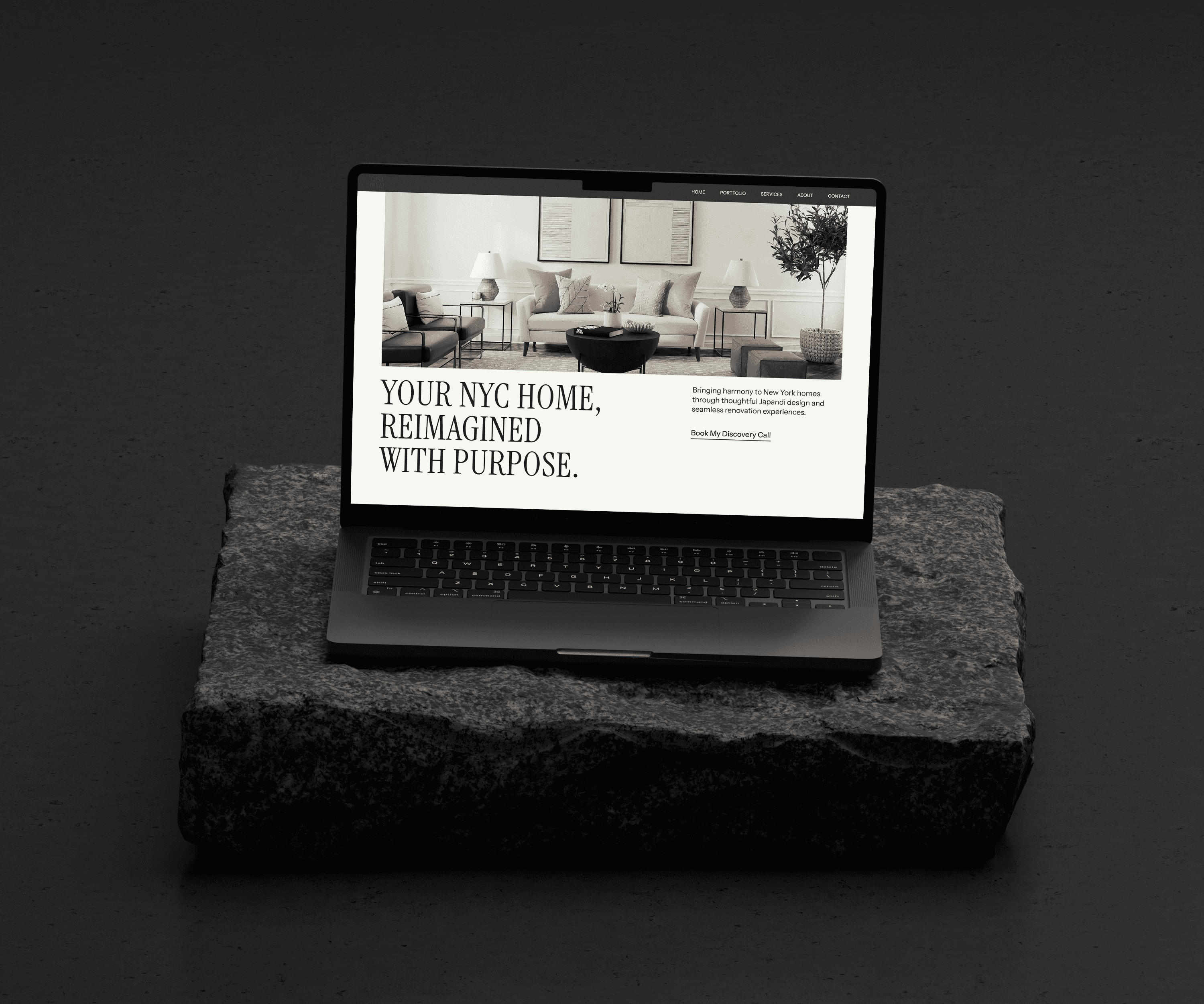 Semi custom website themes mockup 
