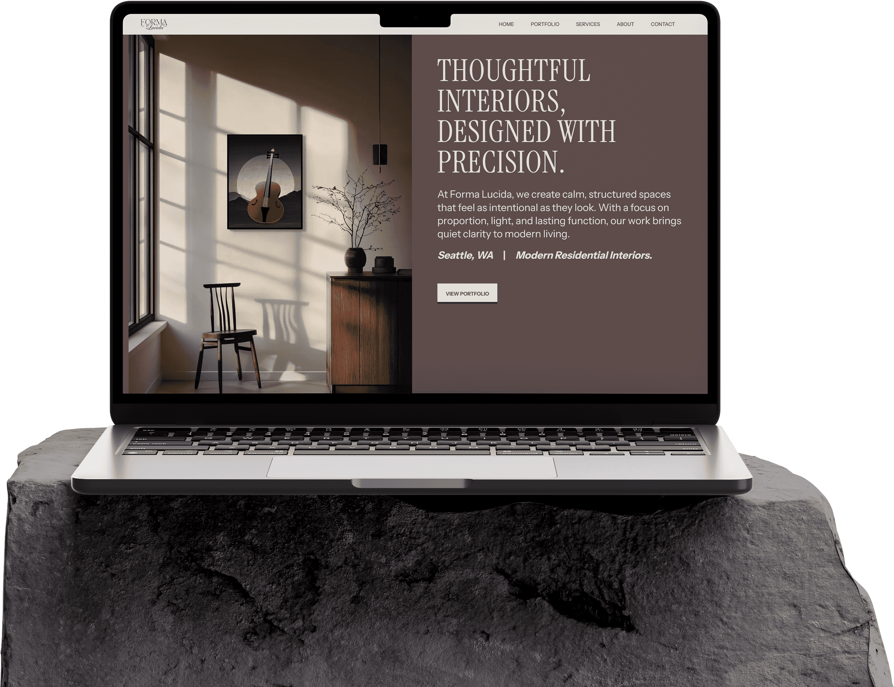 Semi custom website themes mockup 