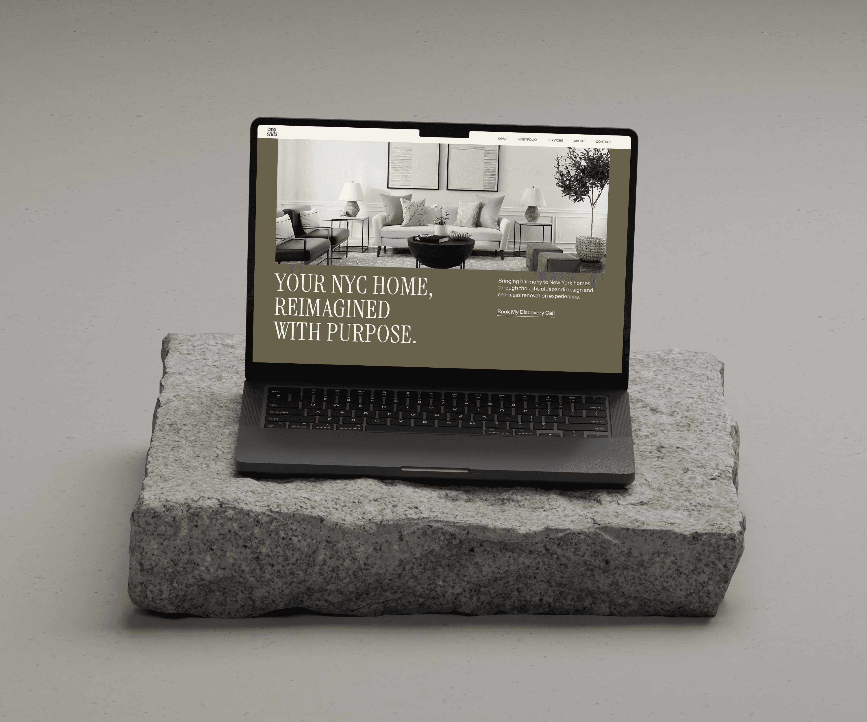 Semi custom website themes mockup 