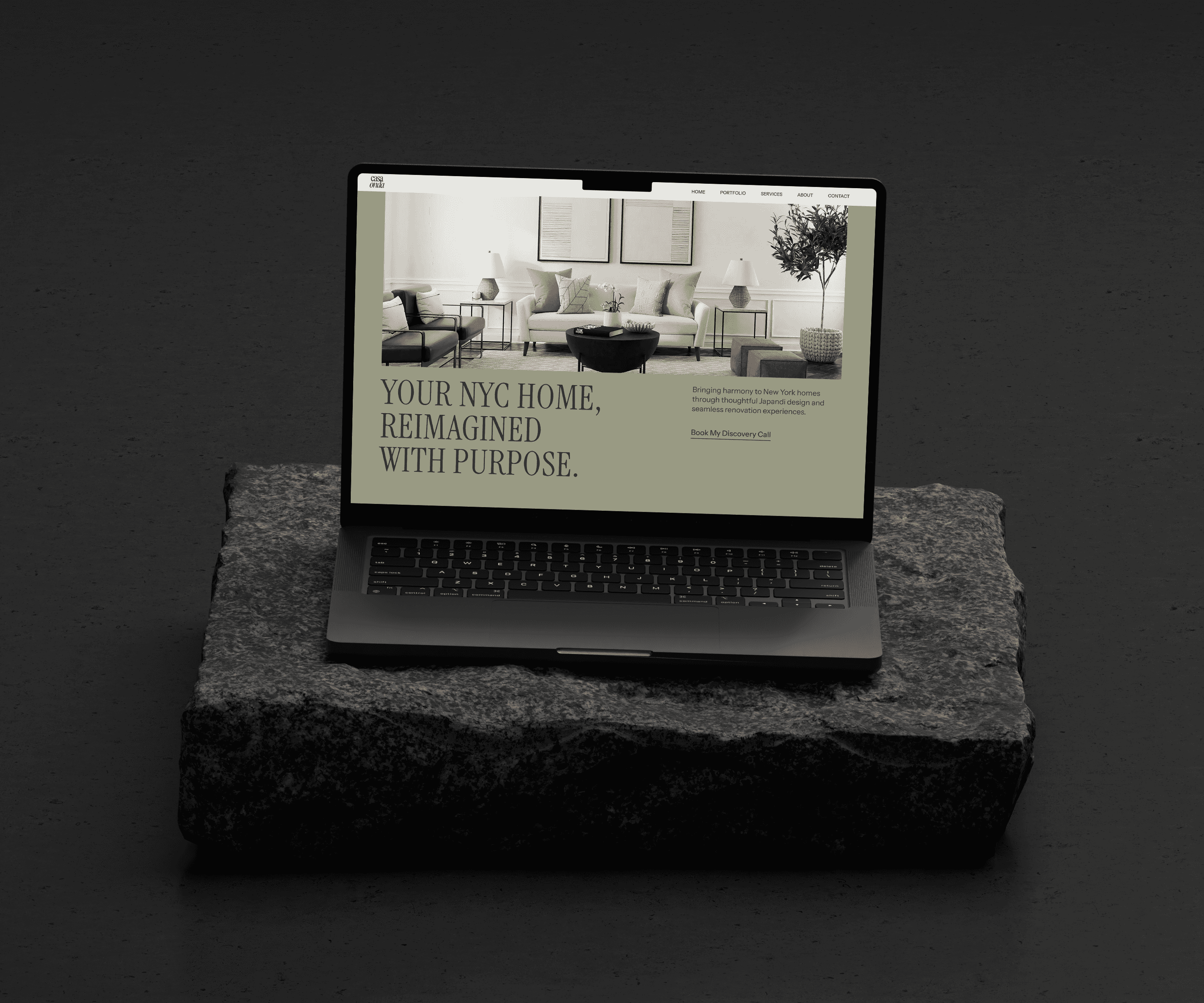 Semi custom website themes mockup 