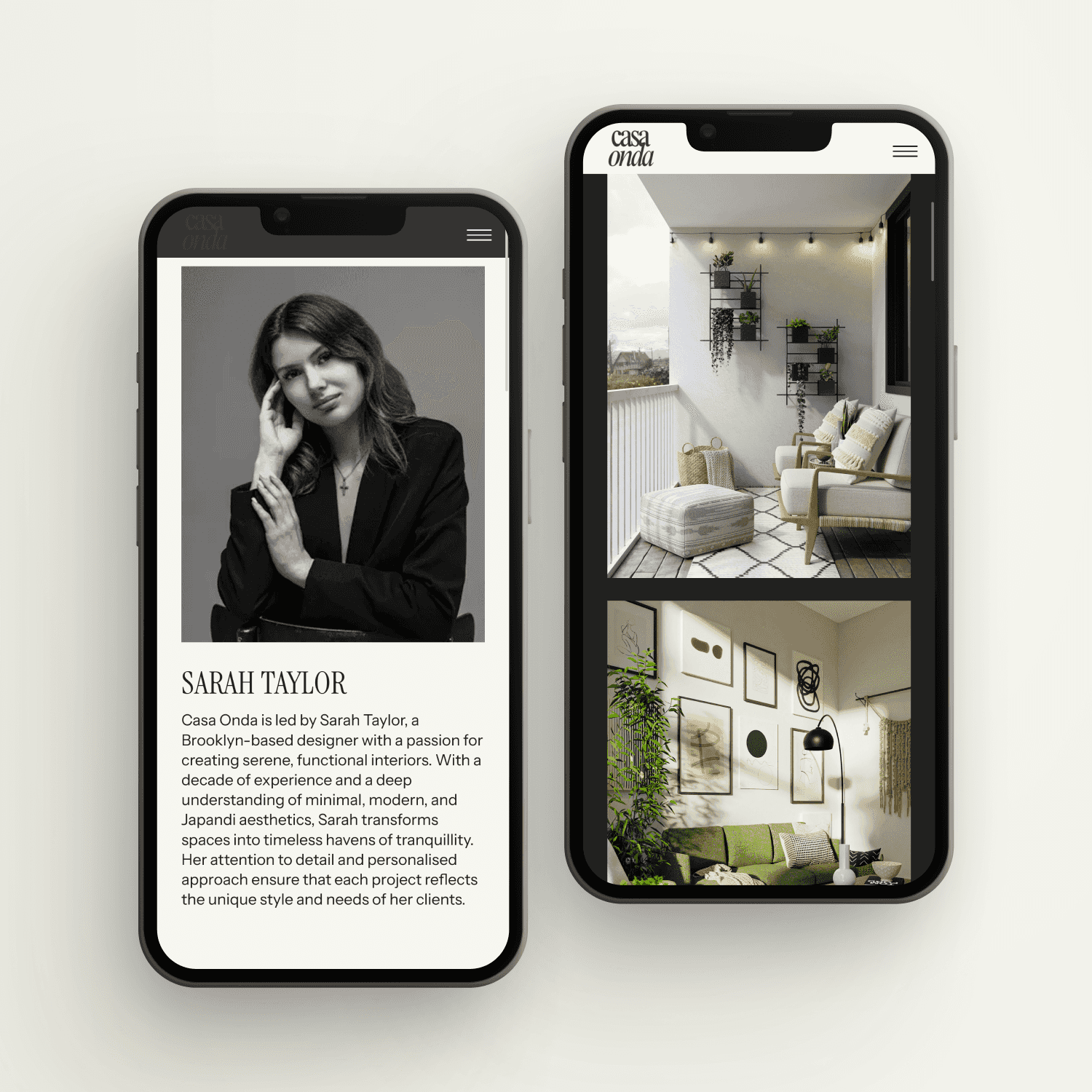 Semi custom website themes mockup 