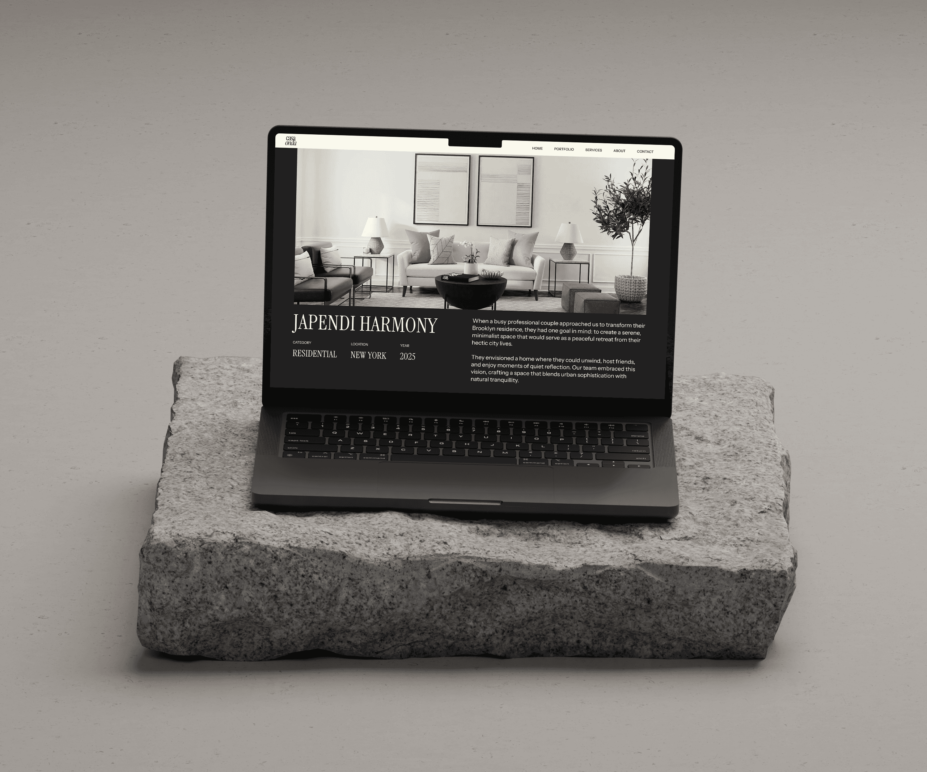 Semi custom website themes mockup 