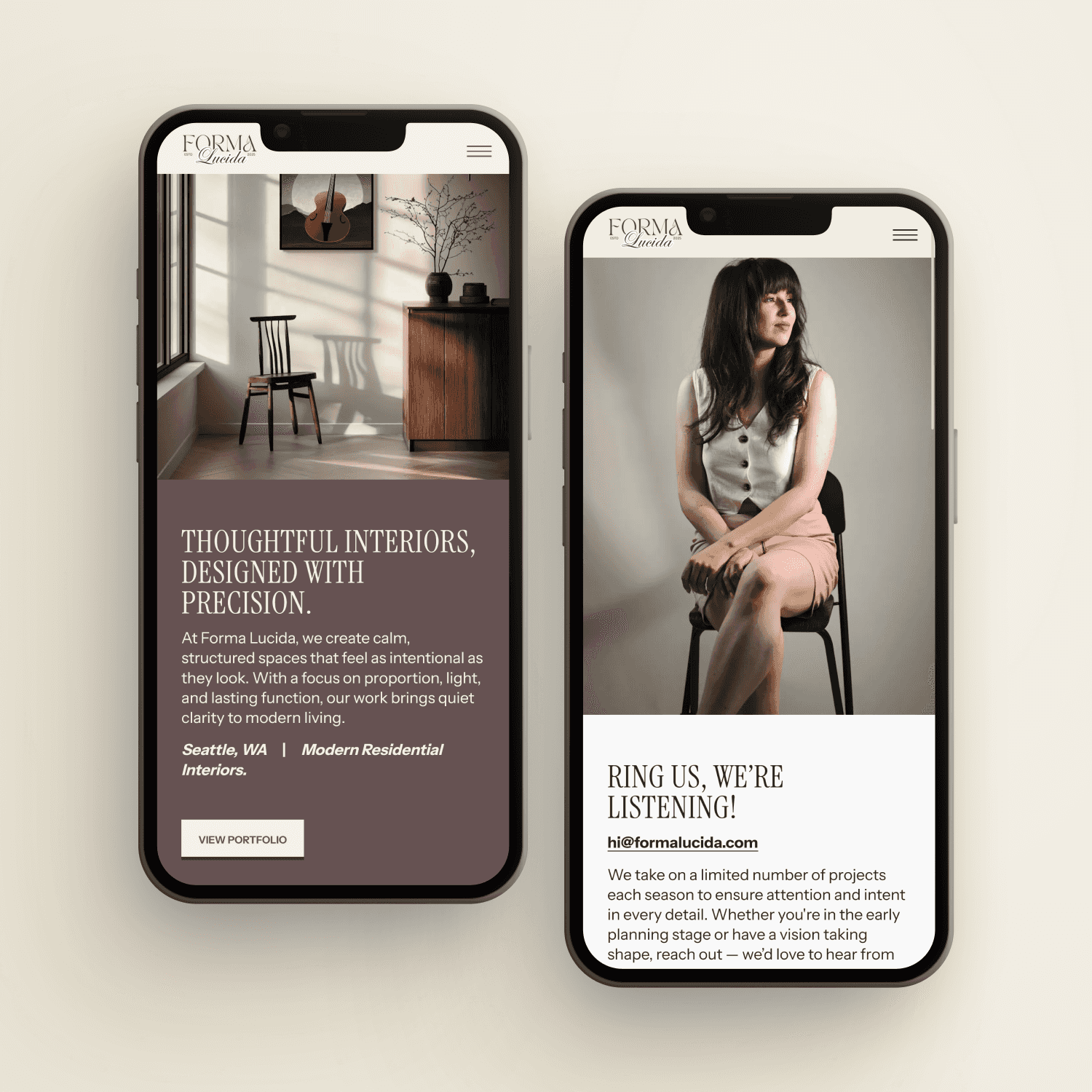 Semi custom website themes mockup 