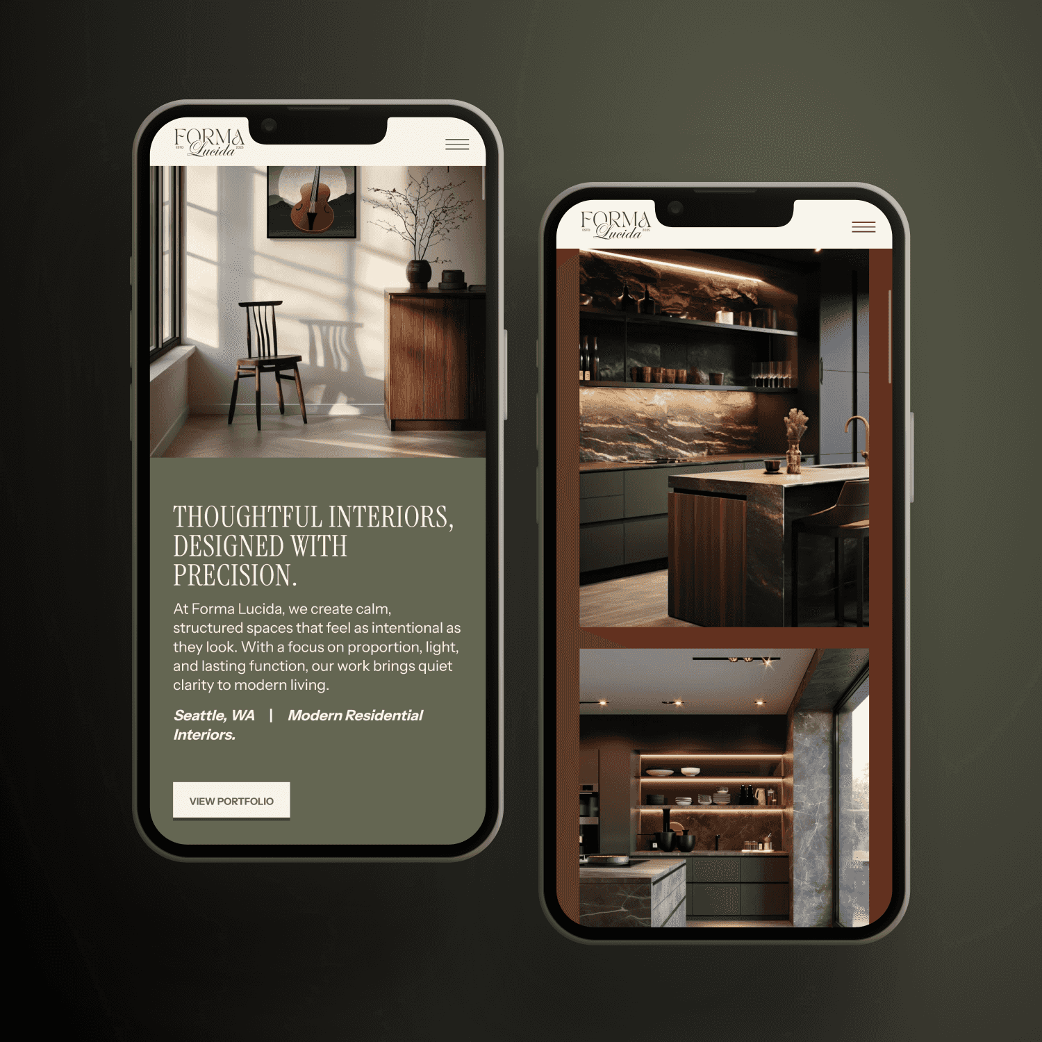 Semi custom website themes mockup 