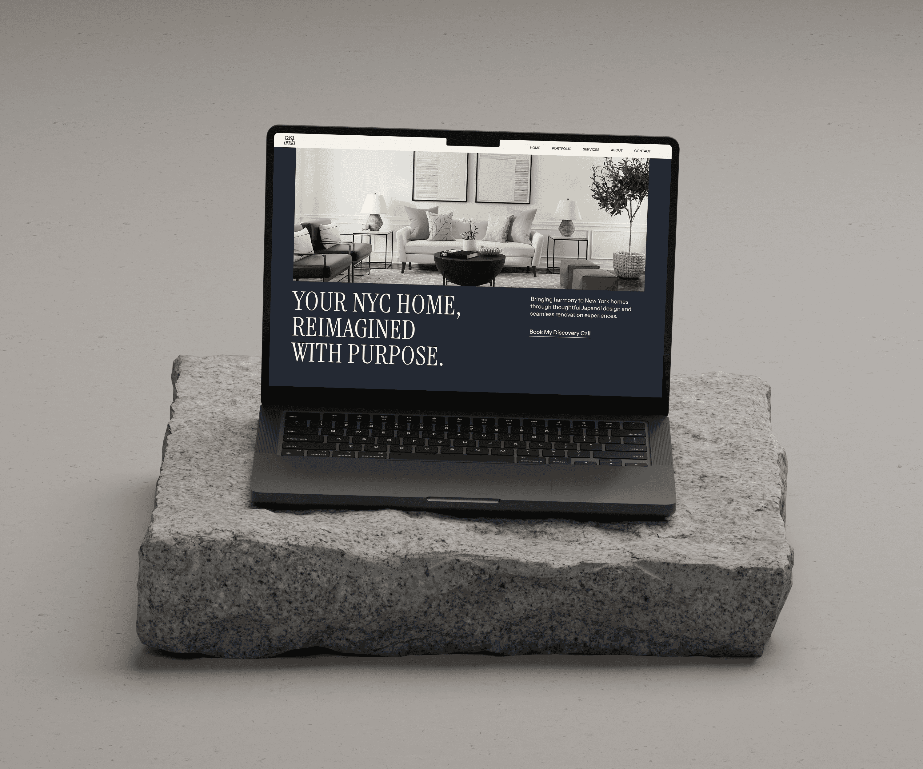 Semi custom website themes mockup 