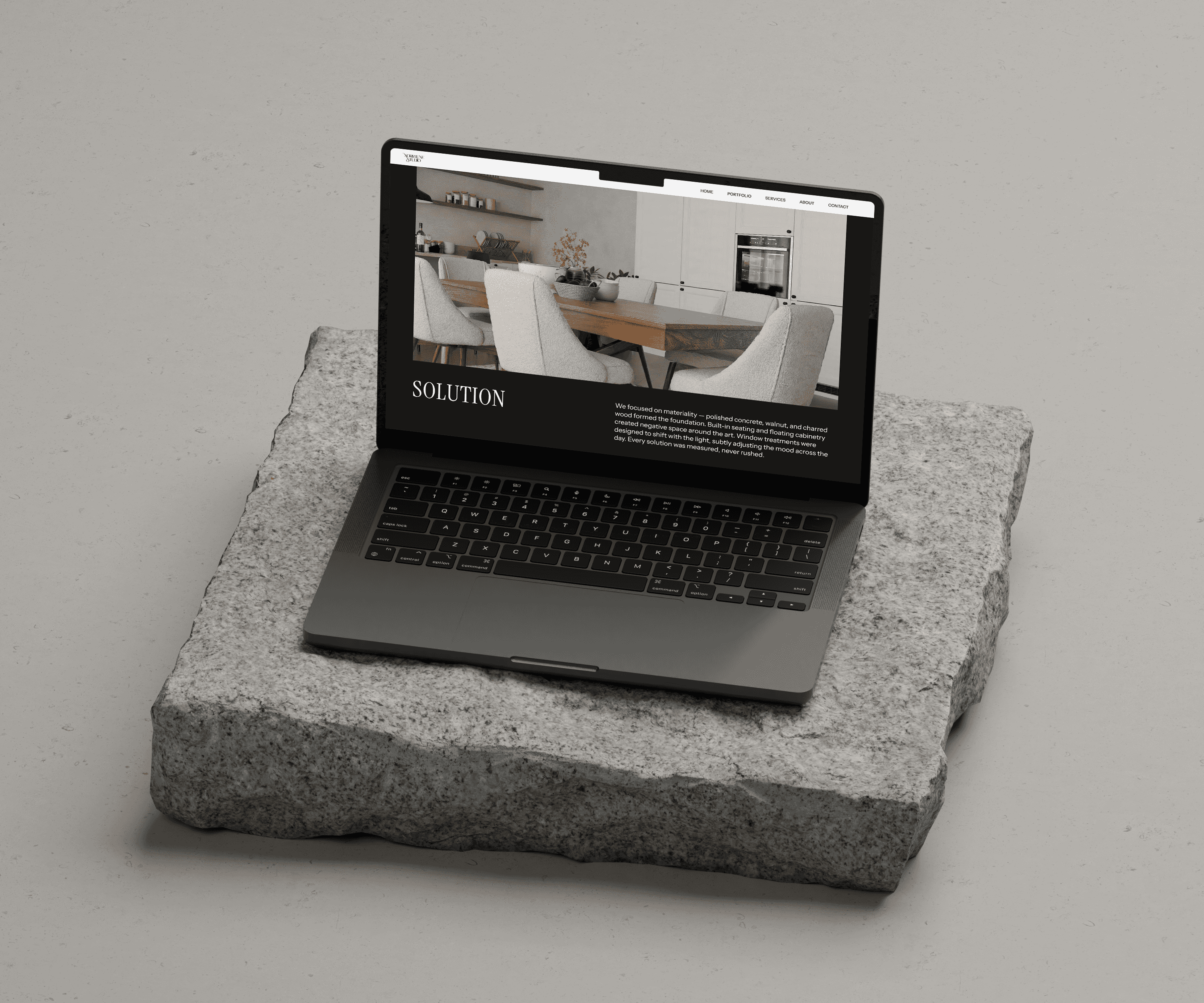 Semi custom website themes mockup 