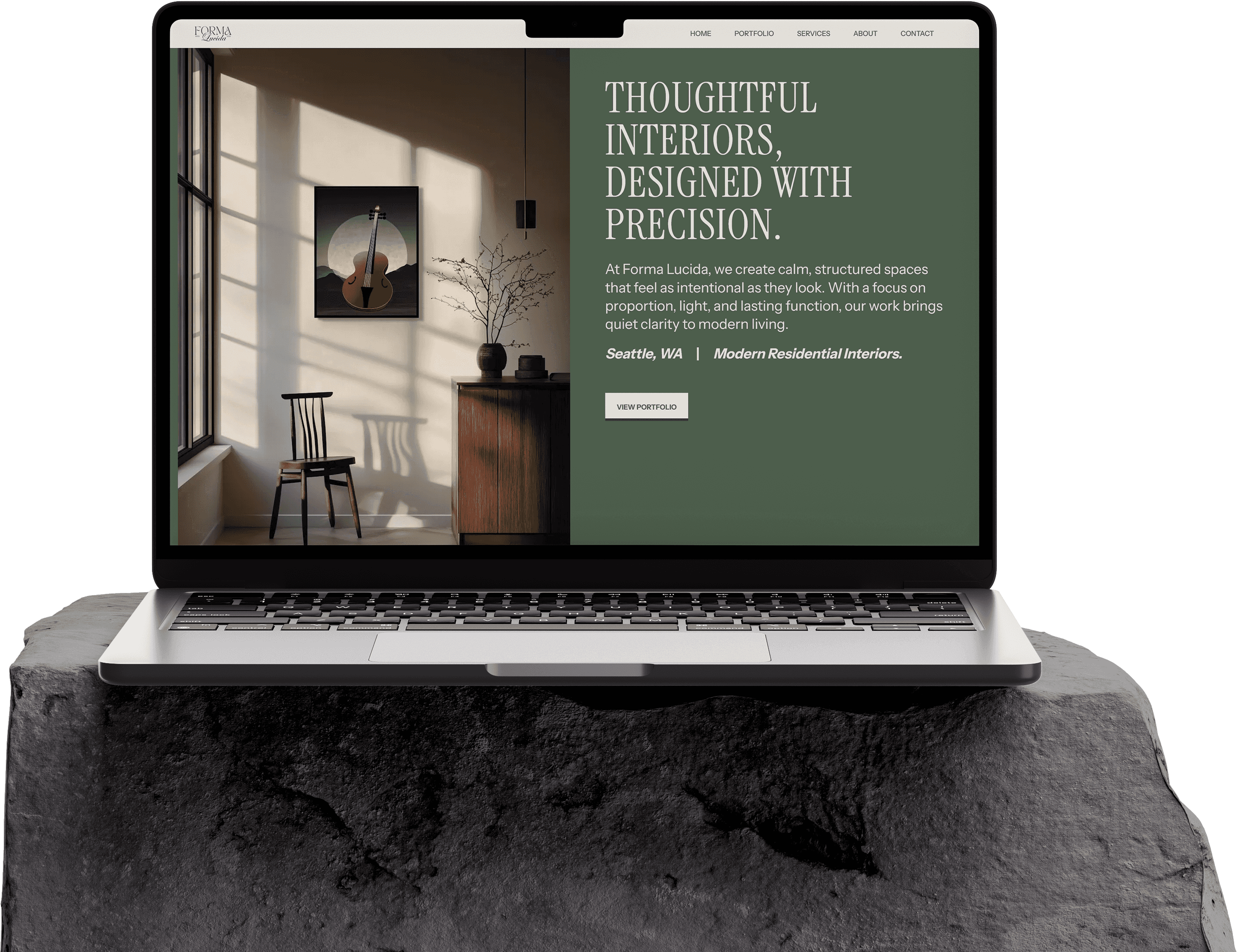 Semi custom website themes mockup 