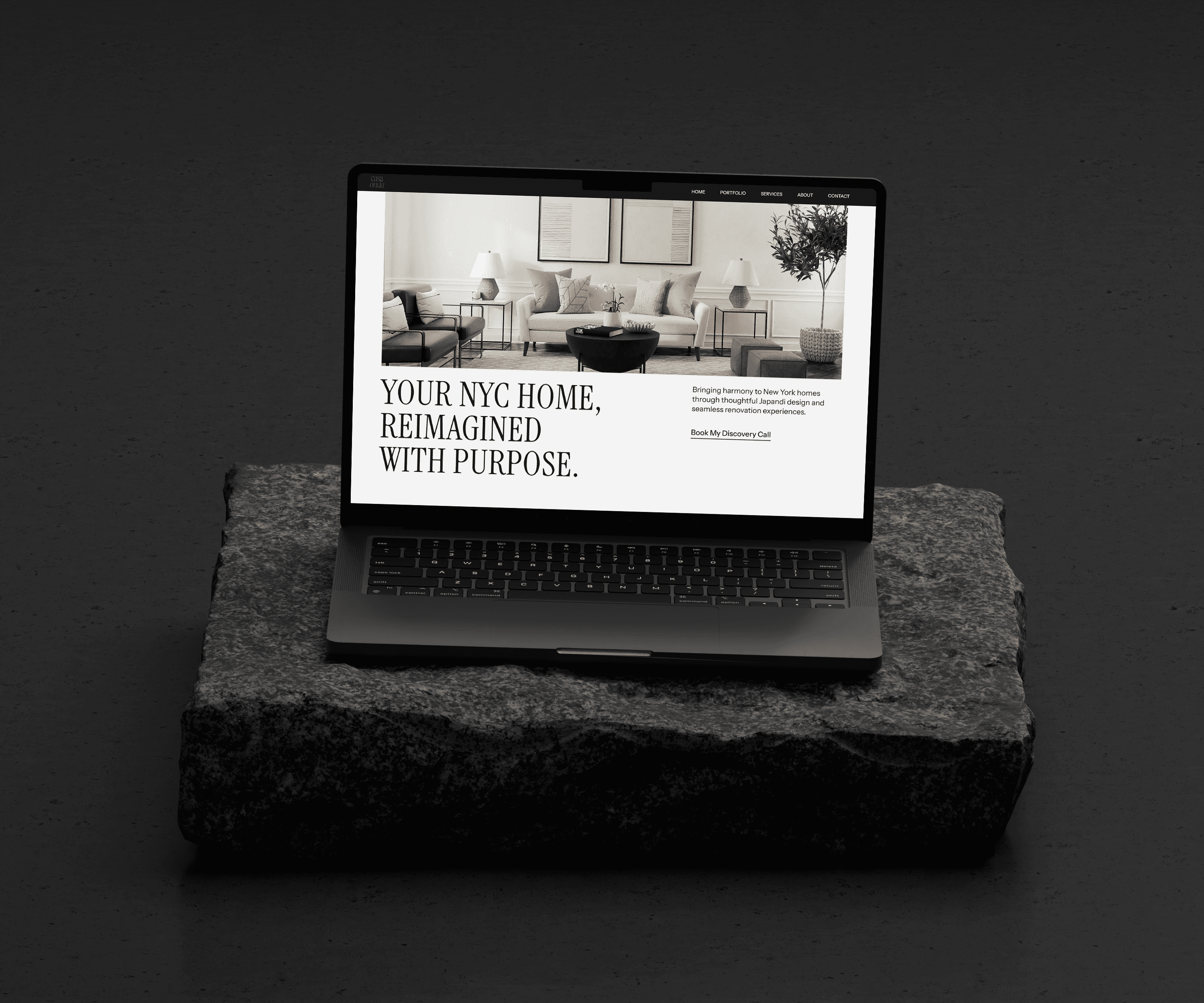Semi custom website themes mockup 
