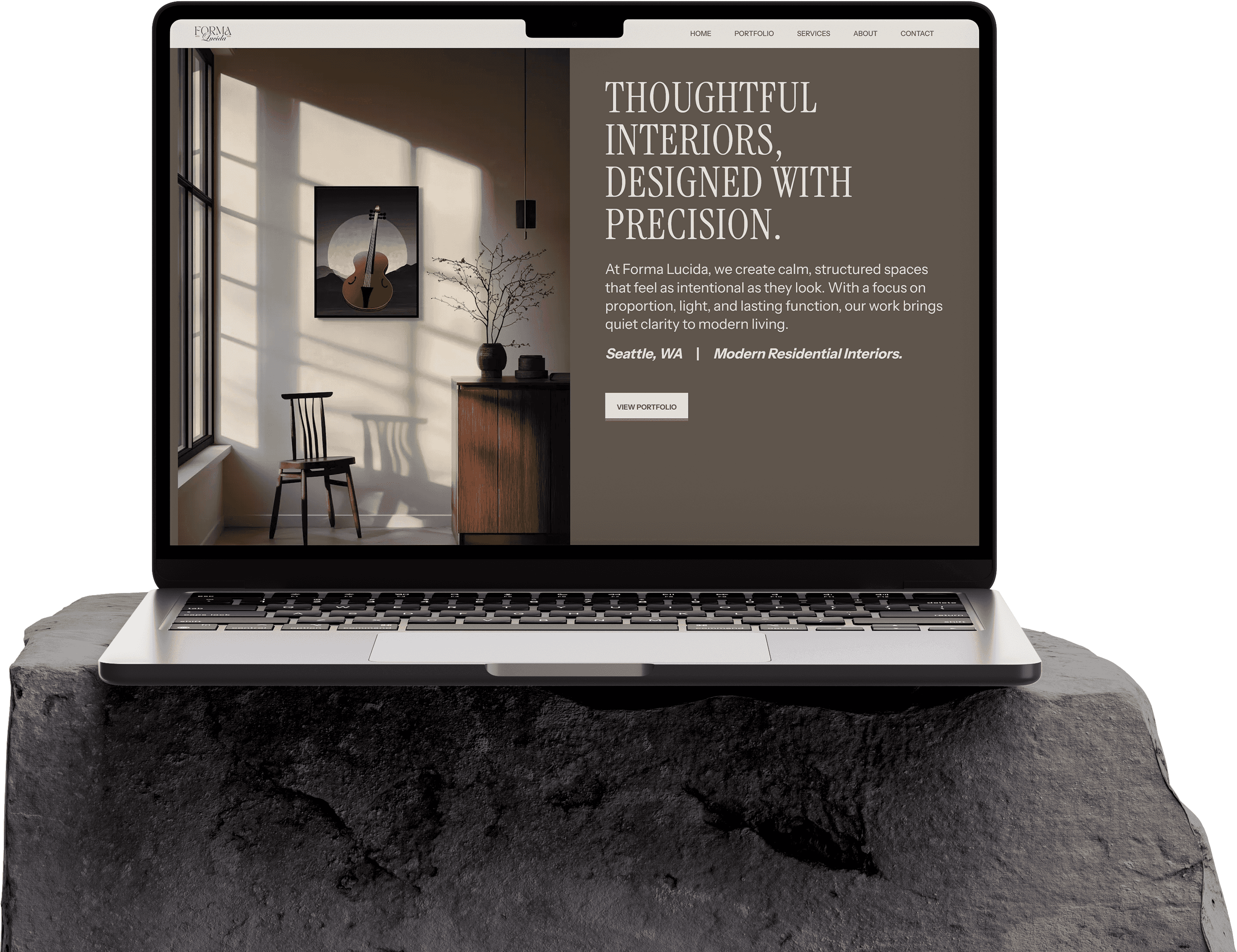 Semi custom website themes mockup 